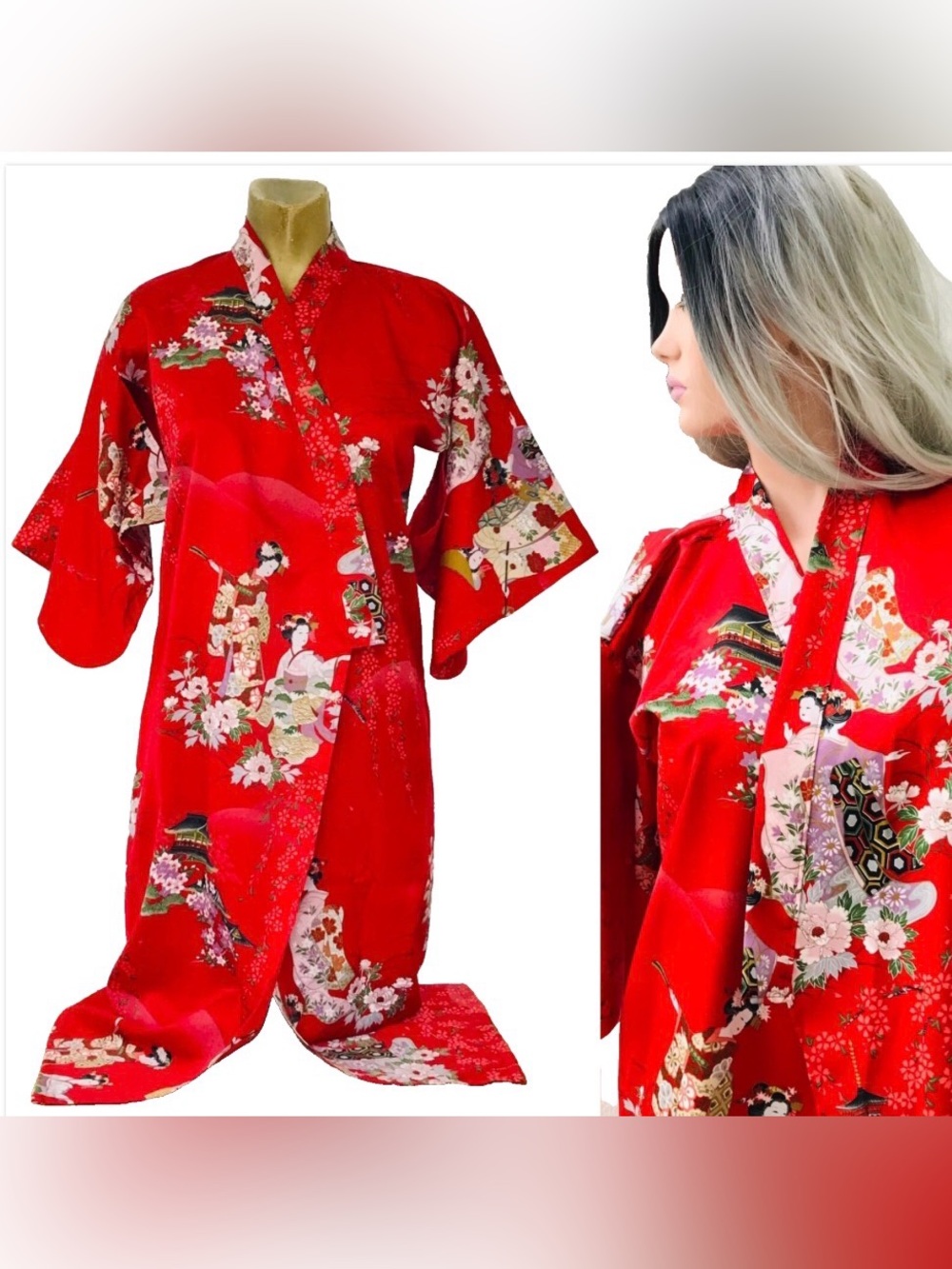 Japanese Print KIMONO - Wearable Art!